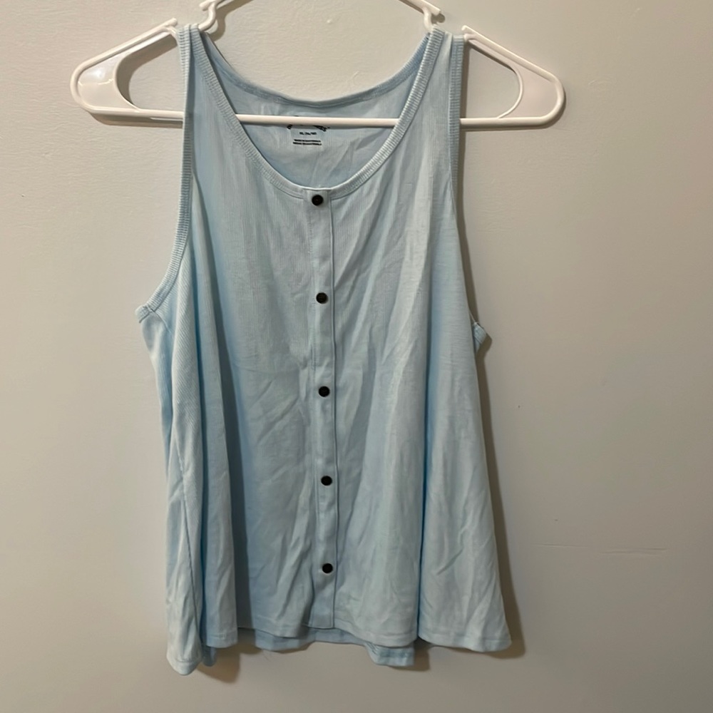 Art class girls blue tank top